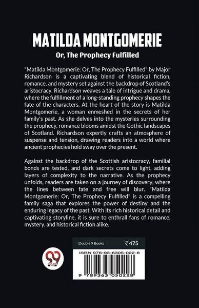Produktbild: Matilda Montgomerie Or, The Prophecy Fulfilled