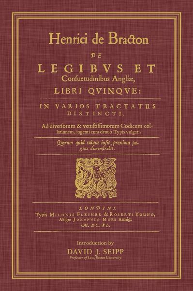 Produktbild: De Legibus Et Consuetudinibus Angliae, Libri Quinque