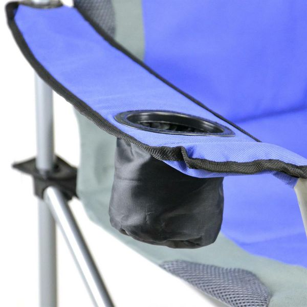 Produktbild: 2x Angelstuhl Getr&auml;nkehalter Campingstuhl klappbar