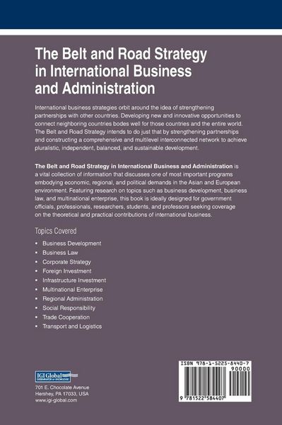 Produktbild: The Belt and Road Strategy in International Business and Administration