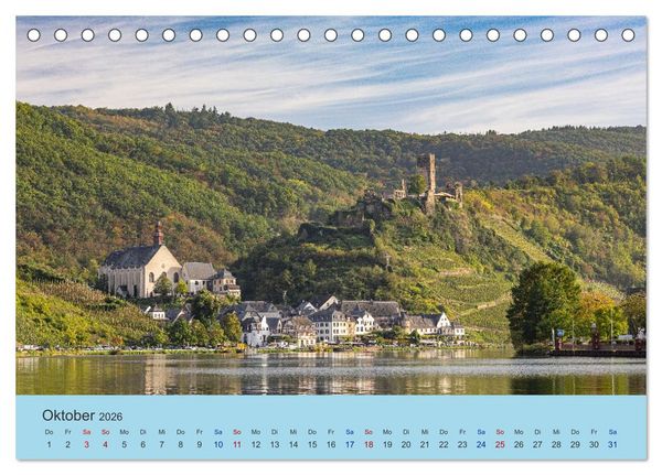 Produktbild: Moselansichten (Tischkalender 2026 DIN A5 quer), CALVENDO Monatskalender