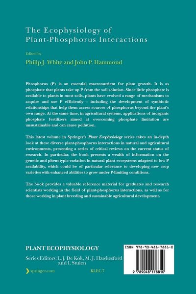 Produktbild: The Ecophysiology of Plant-Phosphorus Interactions