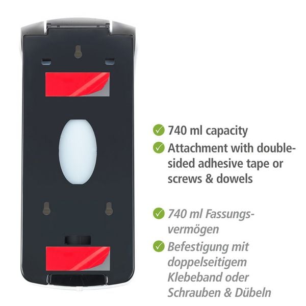 Produktbild: Desinfektionsmittel-Spender Mod. Ranera L Wei&szlig;, F&uuml;llmenge: 740 ml