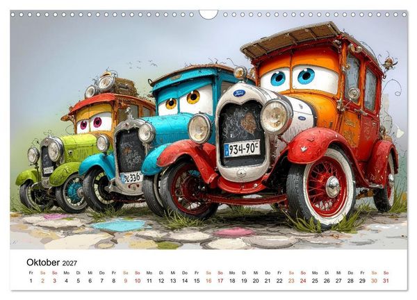 Produktbild: Rost & Roll - Altmetall mit Charakter (Wandkalender 2027 DIN A3 quer), CALVENDO Monatskalender