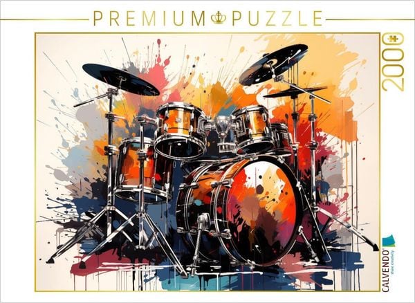 CALVENDO Puzzle Drumming Farbsinfonie | 2000 Teile Lege-Größe 90x67cm Foto-Puzzle für glückliche Stunden