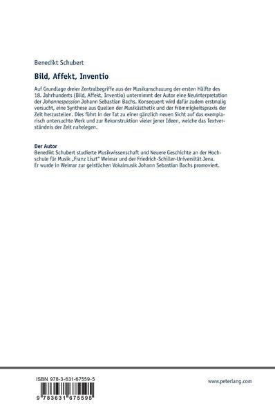 Produktbild: Bild, Affekt, Inventio