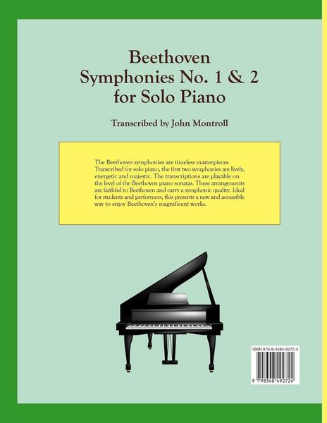 Produktbild: Beethoven Symphonies No. 1 & 2 for Solo Piano