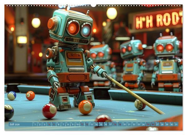 Produktbild: Neues aus dem Roboter Sport Club (hochwertiger Premium Wandkalender 2026 DIN A2 quer), Kunstdruck in Hochglanz