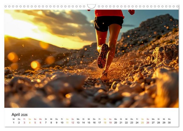 Produktbild: Trailrunning Power (Wandkalender 2026 DIN A3 quer), CALVENDO Monatskalender