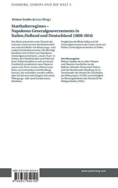 Produktbild: Statthalterregimes &ndash; Napoleons Generalgouvernements in Italien, Holland und Deutschland (1808&ndash;1814)