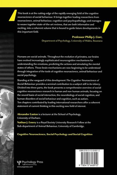 Produktbild: The Cognitive Neuroscience of Social Behaviour