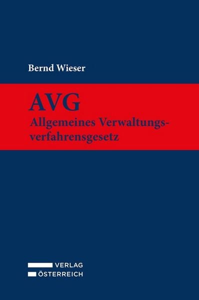Produktbild: AVG - Allgemeines Verwaltungsverfahrensgesetz
