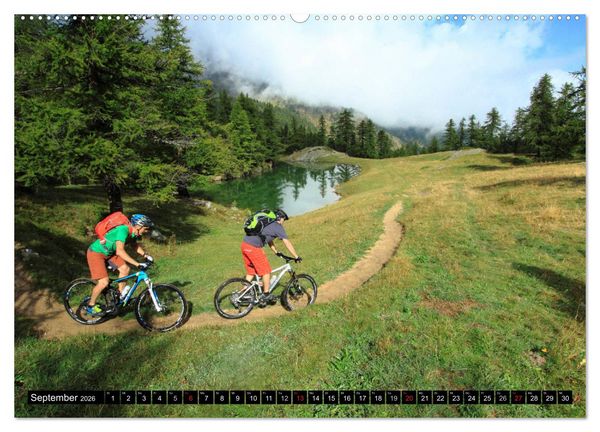 Produktbild: Mountainbike Traumpfade (hochwertiger Premium Wandkalender 2026 DIN A2 quer), Kunstdruck in Hochglanz