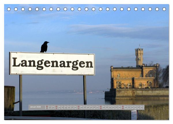 Produktbild: 2026 Langenargen am Bodensee (Tischkalender 2026 DIN A5 quer), CALVENDO Monatskalender
