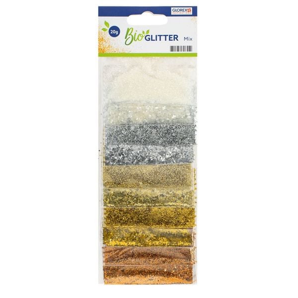 Produktbild: Bio Glitter, mix 2x5 Farben, 20g