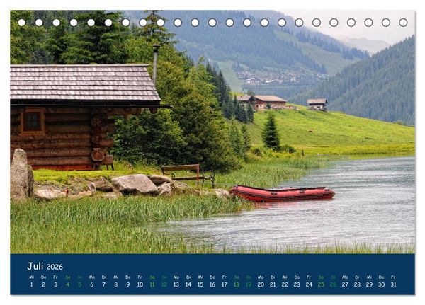 Produktbild: Bergwelt Hohe Tauern - Wandergenuss in alpiner Landschaft (Tischkalender 2026 DIN A5 quer), CALVENDO Monatskalender