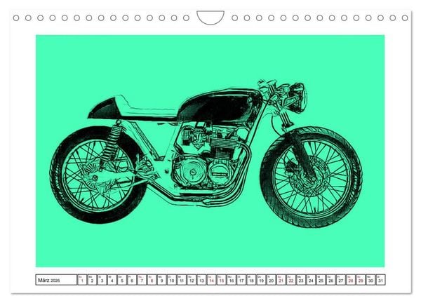 Produktbild: Motor Craft Motorr&auml;der (Wandkalender 2026 DIN A4 quer), CALVENDO Monatskalender