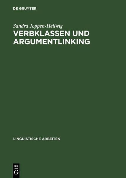 Produktbild: Verbklassen und Argumentlinking
