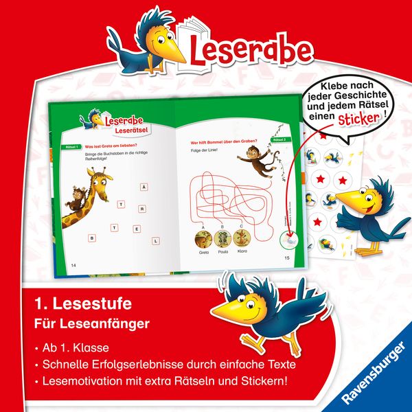 Produktbild: Leserabe Sonderausgaben - Lustige Tiergeschichten zum Lesenlernen