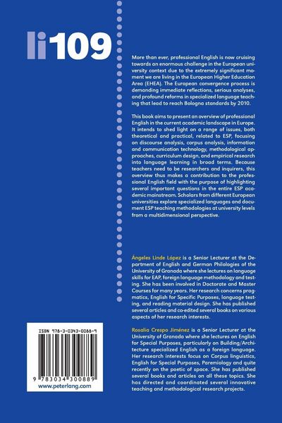 Produktbild: Professional English in the European Context: The EHEA Challenge
