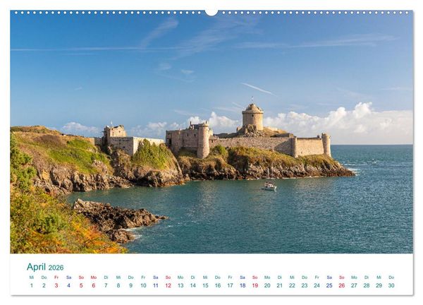 Produktbild: Smaragdk&uuml;ste C&ocirc;te d'&Eacute;meraude. Der malerische Norden der Bretagne (hochwertiger Premium Wandkalender 2026 DIN A2 quer), Kunstdruck in Hochglanz