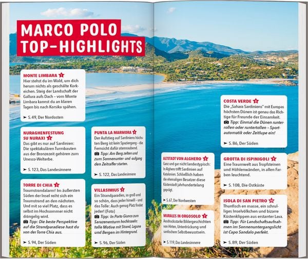 Produktbild: MARCO POLO Reisef&uuml;hrer Sardinien