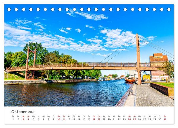Produktbild: Anklam und Umgebung (Tischkalender 2026 DIN A5 quer), CALVENDO Monatskalender
