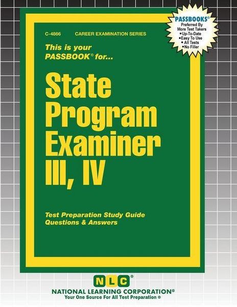 Produktbild: State Program Examiner III, IV