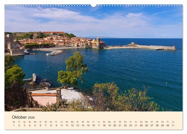 Produktbild: Cote Vermeille - Wo die Pyren&auml;en das Meer k&uuml;ssen (Wandkalender 2026 DIN A2 quer), CALVENDO Monatskalender