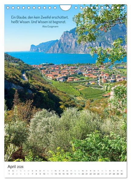 Produktbild: Christliche Natur-Poster 2026 (Wandkalender 2026 DIN A4 hoch), CALVENDO Monatskalender