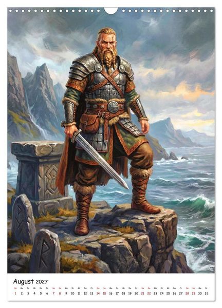 Produktbild: G&ouml;tter der Wikinger &ndash; Ikonen der Nordischen Mythologie (Wandkalender 2027 DIN A3 hoch), CALVENDO Monatskalender