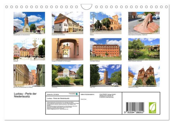 Produktbild: Luckau - Perle der Niederlausitz (Wandkalender 2027 DIN A4 quer), CALVENDO Monatskalender