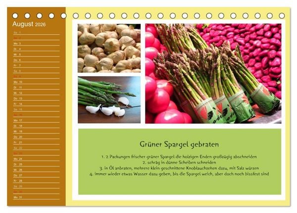 Produktbild: Meine Mallorca Rezepte (Tischkalender 2026 DIN A5 quer), CALVENDO Monatskalender