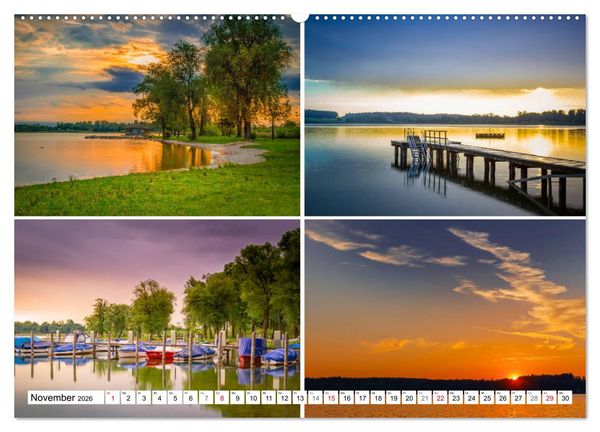 Produktbild: Chiemgau-Highlights (hochwertiger Premium Wandkalender 2026 DIN A2 quer), Kunstdruck in Hochglanz
