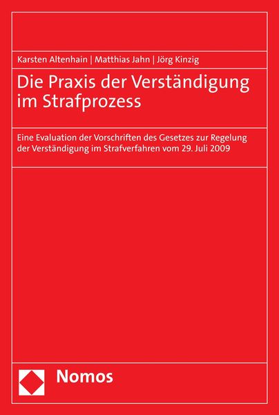 Produktbild: Die Praxis der Verst&auml;ndigung im Strafprozess