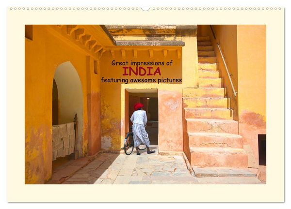 Produktbild: Great impressions of INDIA featuring awesome pictures (Wall Calendar 2026 DIN A2 landscape), CALVENDO 12 Month Wall Calendar
