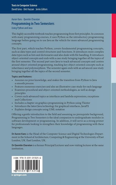 Produktbild: Programming in Two Semesters
