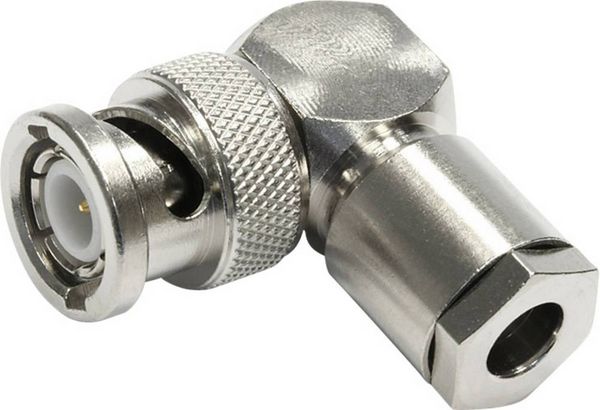Produktbild: Teleg&auml;rtner 100023301 100023301 BNC-Steckverbinder Stecker, gewinkelt 50Ω 1St.