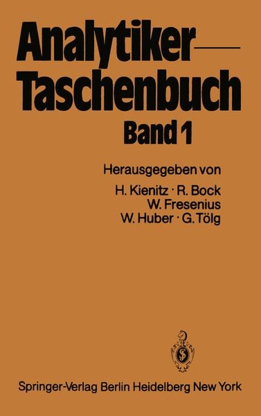 Produktbild: Analytiker-Taschenbuch