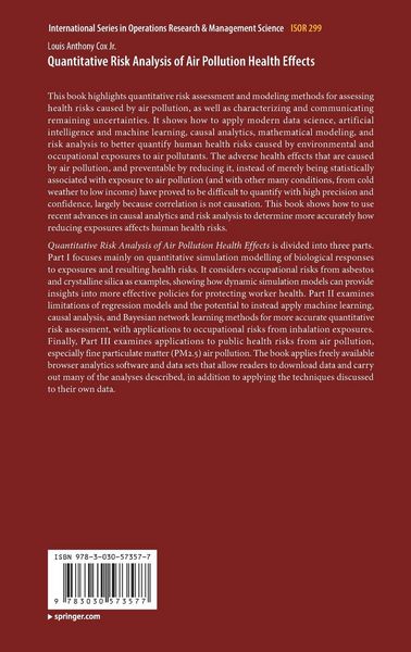 Produktbild: Quantitative Risk Analysis of Air Pollution Health Effects
