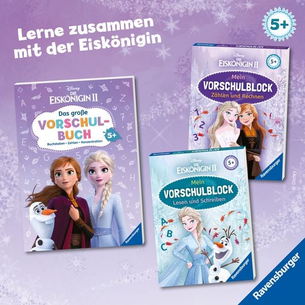 Produktbild: Disney Die Eisk&ouml;nigin 2 - Mein Vorschulblock: Z&auml;hlen und Rechnen