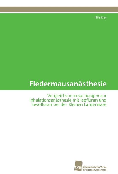 Produktbild: Fledermausan&auml;sthesie