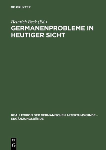Produktbild: Germanenprobleme in heutiger Sicht
