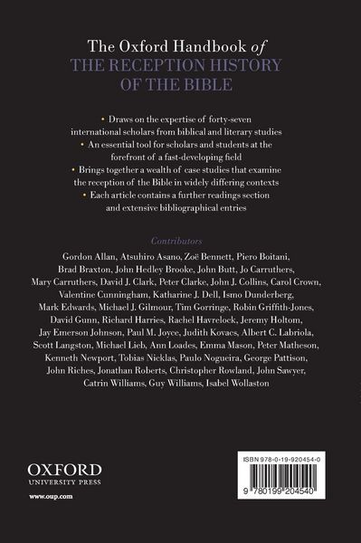 Produktbild: Ohb Reception History Bible Ohbk C