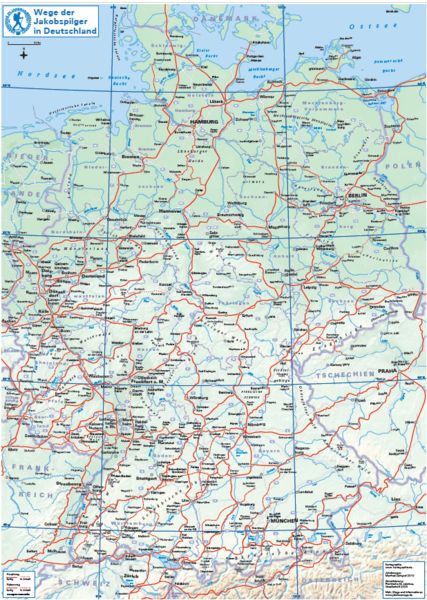 Produktbild: Jakobswege in Deutschland