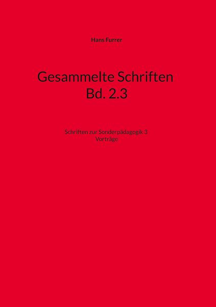 Produktbild: Gesammelte Schriften Bd. 2.3