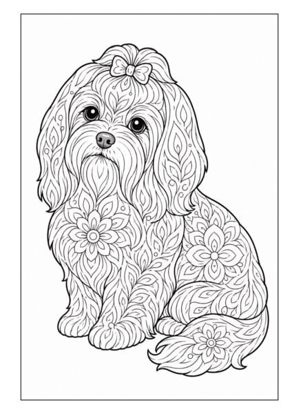 Produktbild: Mandala Malbuch Hunde f&uuml;r Kinder ab 8 Jahren mit 50 sch&ouml;nen Ausmalbildern