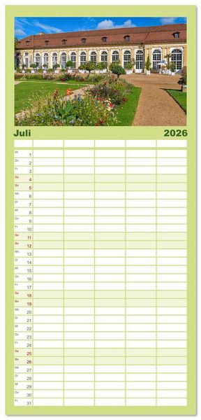 Produktbild: Familienplaner 2026 - Franken - Malerische Orte und Landschaften mit 5 Spalten (Wandkalender, 21 x 45 cm) CALVENDO