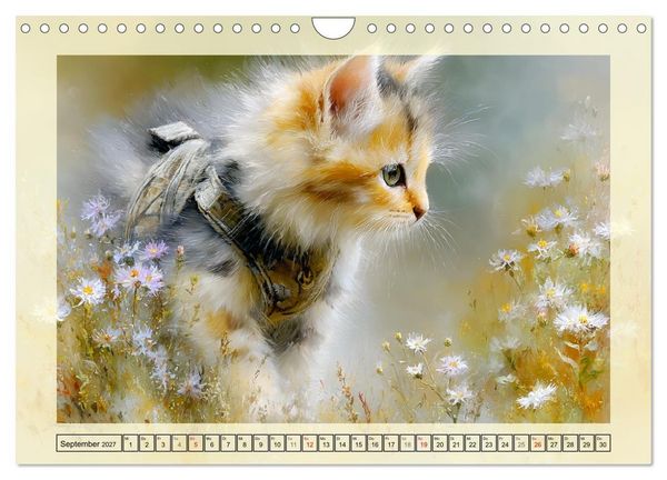 Produktbild: Katzenbabys. Flauschige Gl&uuml;cksmomente (Wandkalender 2027 DIN A4 quer), CALVENDO Monatskalender