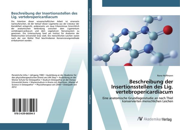 Produktbild: Beschreibung der Insertionsstellen des Lig. vertebropericardiacum